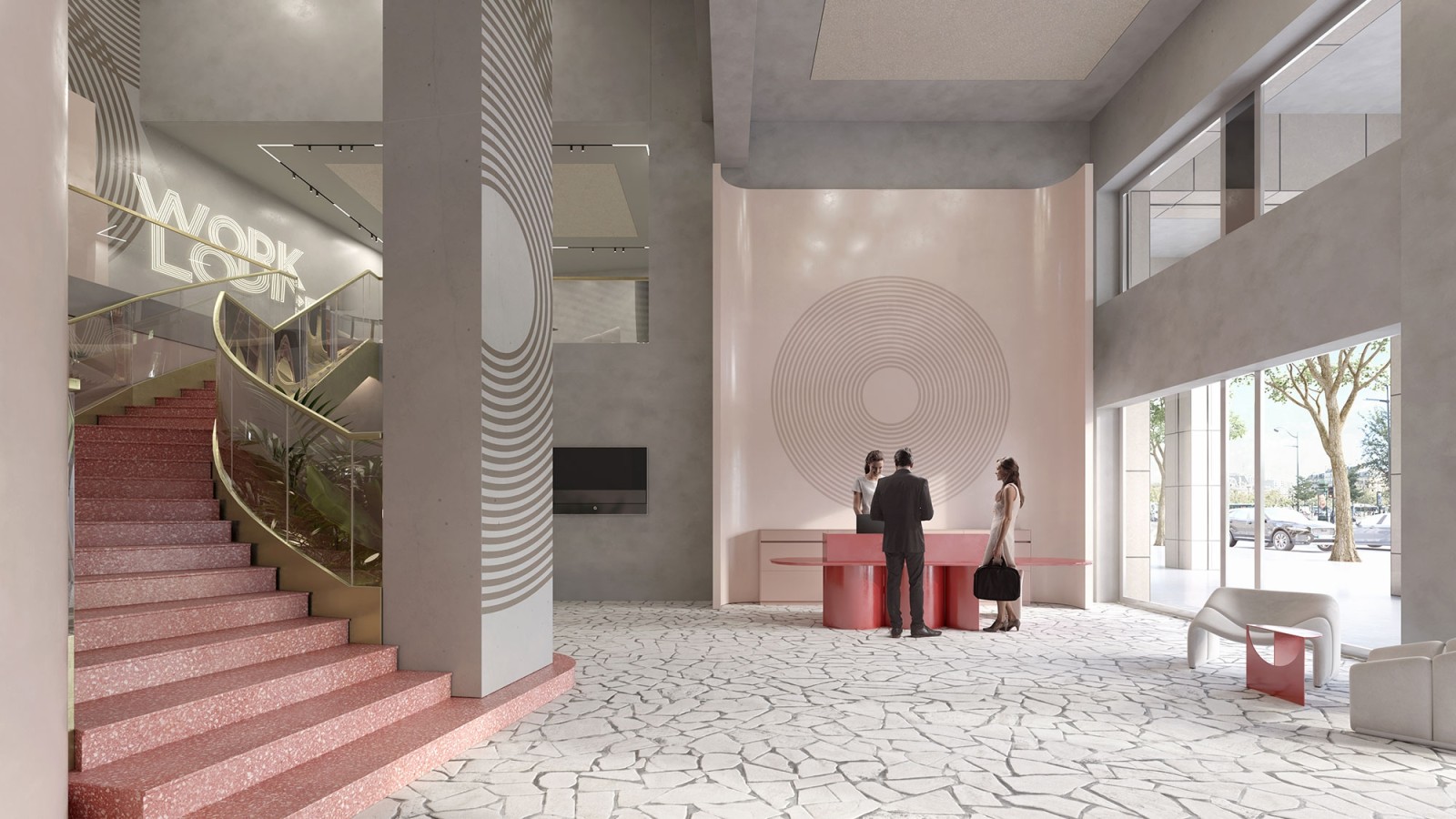 S’inspirer des codes muséaux et artistiques pour créer une expérience inédite dans un immeuble de bureaux.
