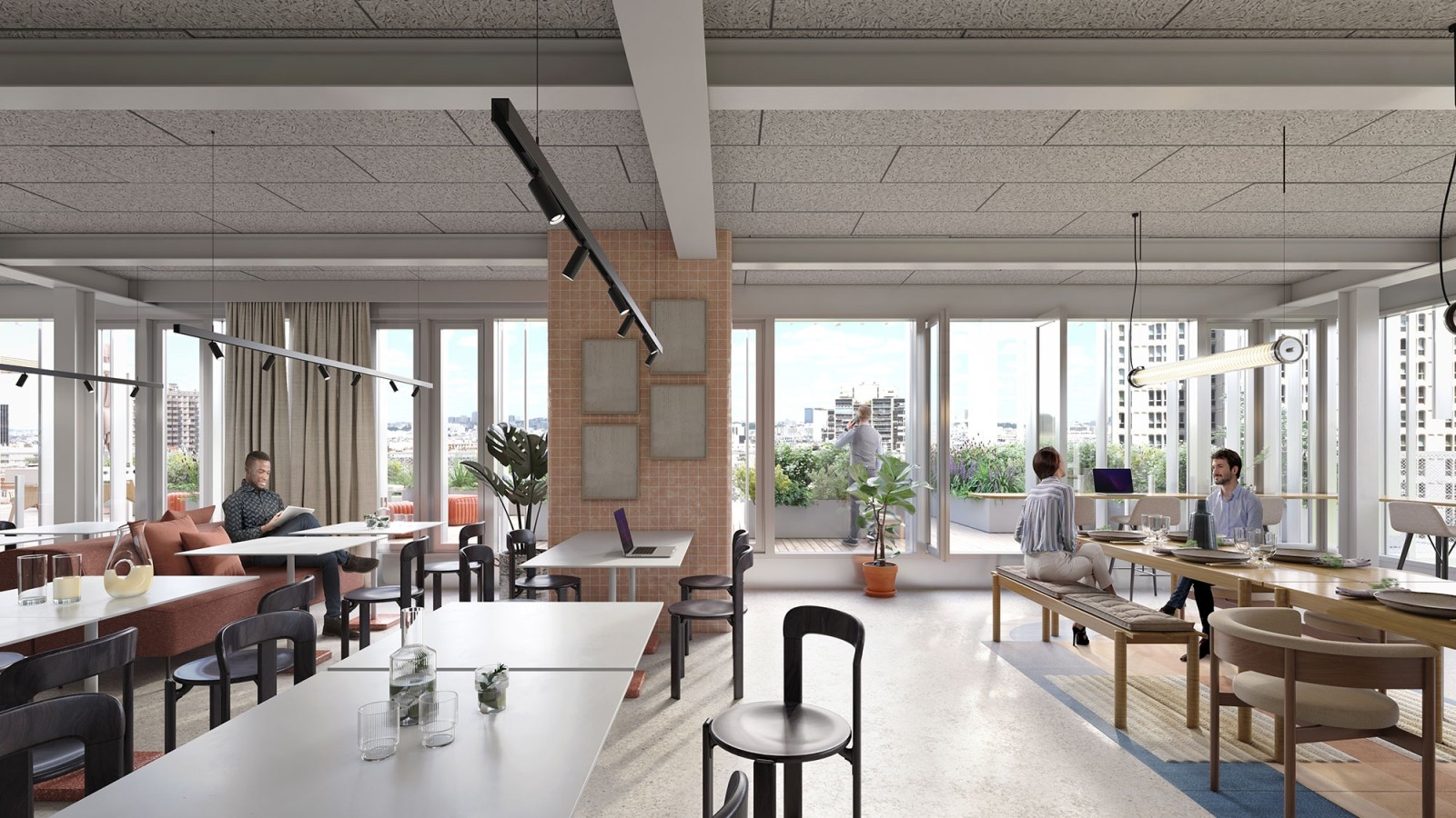 Des espaces d’échanges et de convivialité au design contemporain.